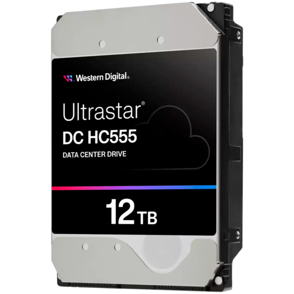 HDD Server WD Ultrastar DC HC555 12TB 512e SE, 3.5″, 512MB, 7200 RPM, SATA, NP3, SKU: 0B48720 „WUH722012CLE6L4”