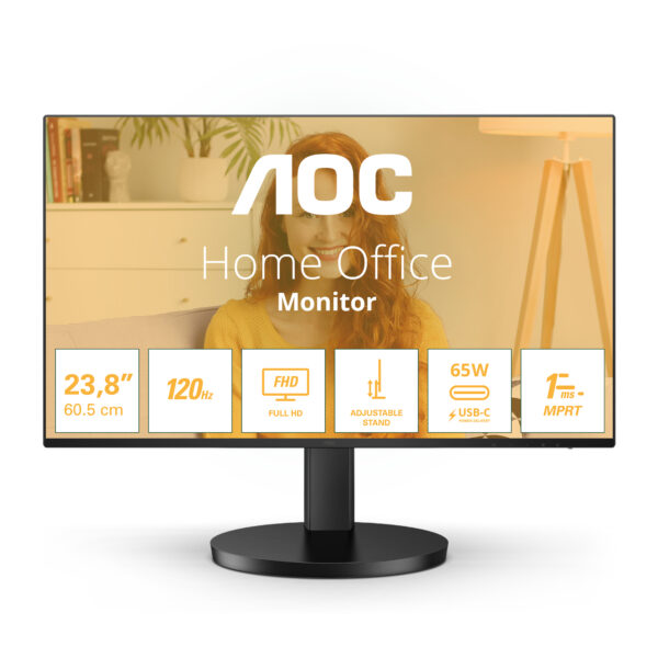 Monitor AOC 23.8″ 24B3CF2 „24B3CF2” (timbru verde 7 lei)