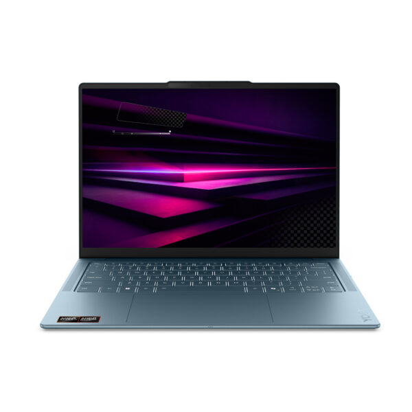 14 Yoga Slim 7 14AGP11, 2.8K OLED 120Hz, Procesor AMD RyzenTM AI 7 445, 32GB LPDDR5X, 1TB SSD, AMD Radeon 840M, Win 11 Home, Tidal Teal, 3Yr Onsite Premium Care „83QS002PRM” (timbru verde 3.5 lei)