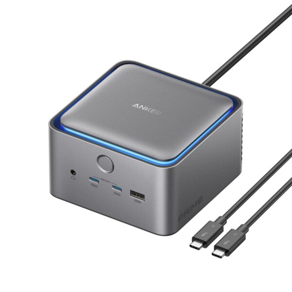 DOCKING Station Anker 14-in-1, porturi: 1xThunderbolt 5 up 140W, 2xThunderbolt 5 downs 15W, 3xUSB-A 10Gbps, 2xUSB-C max 45W, 1xHDMI, 1xDisplay port, 1xRJ-45 2.5Gbps, 1xSD/TF, conect USB-C, gri „A83B53A1” (timbru verde 0.18 lei – 0194644291839