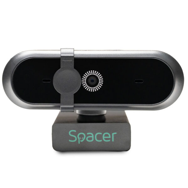 CAMERA WEB SPACER FULL-HD 1080P cu autofocus si rezolutie video 1920 x 1080, black „SPWB-CAMFHD-03” (timbru verde 0.18 lei)