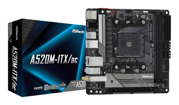 Placa de baza Asrock A520M-ITX/ac Socket AM4 micro ATX „A520M-ITX/AC”