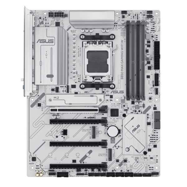 Placa de baza Asus B850 MAX GAMING WIFI W, AM5, DDR5, Alb „B850 MAX GAMING WIFI W”
