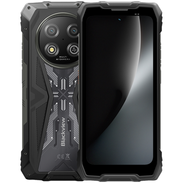 Blackview ROCK 2 5G 6.67-inch HD+ 1640×720 120Hz 12+256GB Unosoc T8100 Octa-Core 2.2GHz 13MP Front 16MP Rear NFC FG MIL-STD-810H 15000mAh Fingerprint Android 16 Black „BVROCK2_B12_EU” (timbru verde 0.45 lei)