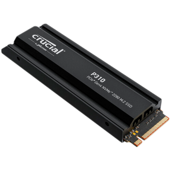 Crucial P310 1TB PCIe Gen4 2280 NVMe M.2 SSD with heatsink „CT1000P310SSD5”
