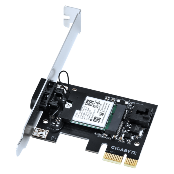 Adaptor wireless GIGABYTE Placa de retea Wireless GC-WIFI6E, Wi-Fi 6E, Bluetooth 5.2, PCIe „GC-WIFI6E”