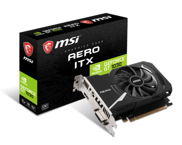 MSI GeForce GT 1030 AERO ITX 2GD4 OC „GEFORCE GT 1030 AERO ITX 2GD4 OC”