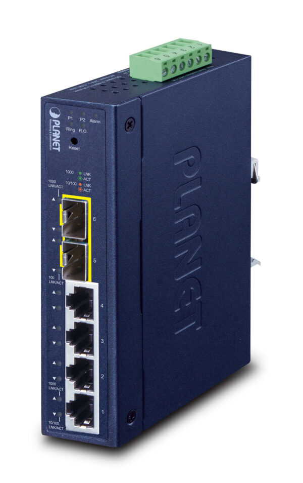 NET SWITCH 4PORT 1000M/IGS-4215-4T2S PLANET „IGS-4215-4T2S” (timbru verde 2 lei)