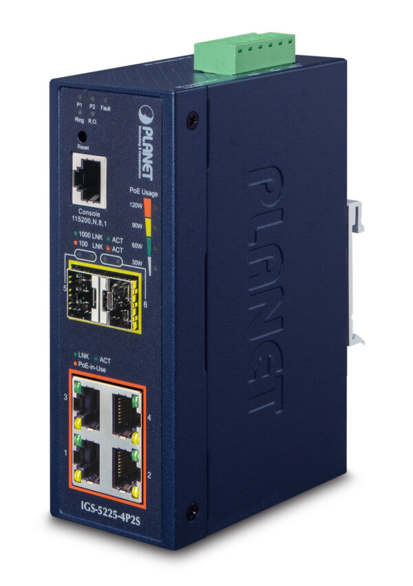 NET SWITCH 4PORT 1000M/IGS-5225-4P2S PLANET „IGS-5225-4P2S” (timbru verde 2 lei)