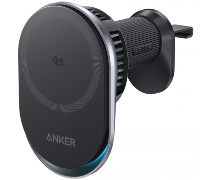 Alimentator auto Anker Prime, 48W max prin USB-C, 25W wireless, iluminare, 1 x USB-C, 1 x USB-A, 1 x wireless magnetic, negru, „B2933H11” (timbru verde 0.18 lei) – 0194644238384