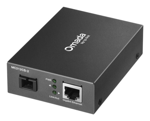 MEDIA CONVERTOR TP-LINK, Omada Gigabit WDM, 1xxxx Gigabit SC/UPC Fiber Port, 1xxxx 10/100/1000 Mbps RJ45, pana la 20km „MC212CS-20”