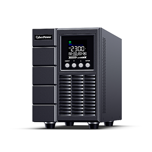 UPS CYBER POWER Online dubla conversie cu Sinusoida Pura, tower, 2000VA/1800W LCD PFC compatible, 2xIEC + 2xSchuko, Green Power SNMP Slot, „OLS2000EA” (timbru verde 11 lei)x