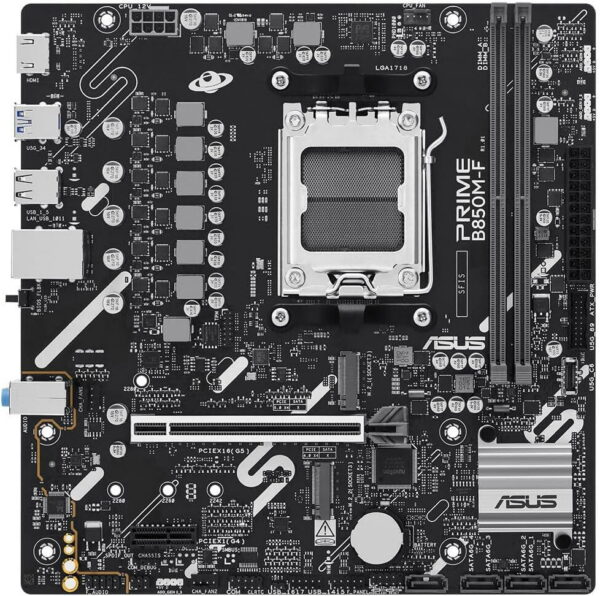 Placa de baza Asus PRIME B850M-F, AM5, DDR5, mATX, Negru „PRIME B850M-F”