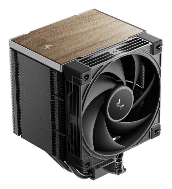 COOLER DeepCool „AK500 G2″ skt. Intel si AMD, racire cu aer, vent. 120mm, 2200 rpm, 5 heatpipes, inaltime 159mm, top cover lemn, negru,”R-AK500G2-BKNNMN-GJD” (timbru verde 2 lei)