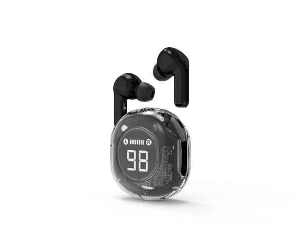 CASTI Gembird, wireless, intraauriculare – butoni, pt smartphone, microfon pe casca, conectare prin Bluetooth 5.4, negru, USB-C, „TWST-01-BK”,