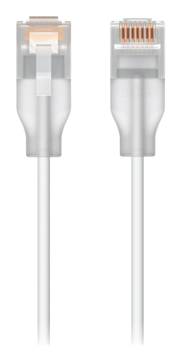 Ubiquiti UACC-Cable-Patch-EL-2M-W Nano-thin patch cable with 2.5 GbE support designed to show Etherlighting effects „UACC-CABLE-PATCH-EL-2M-W” (timbru verde 0.08 lei)