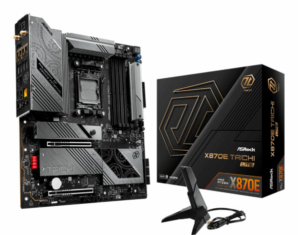 Placa de baza ASRock X870E Taichi Lite, AMD X870E, AM5, eATX, DDR5 „90-MXBPA0-A0UAYZ”