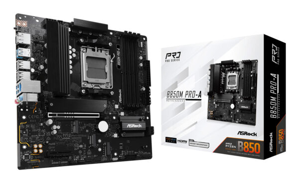 Placa de baza B850M Pro-A, AMD B850, Socket AM5, mATX „90-MXBR8-A0UAYZ”