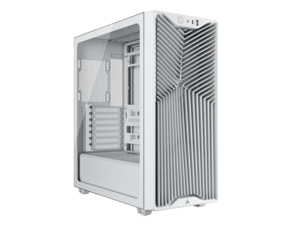 Carcasa Corsair 3200D RS, Mid-Tower, ATX, 3 ventilatoare incluse RS120, Alb „CC-9011335-WW” (timbru verde 0.32 lei)