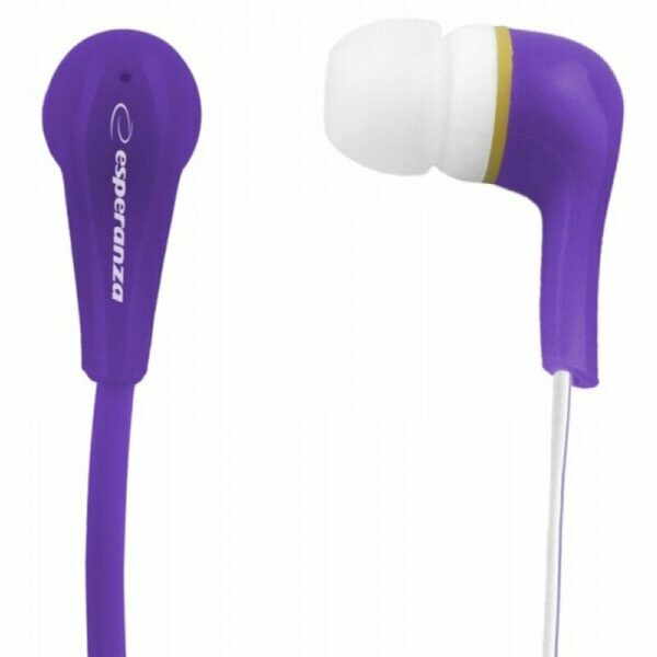 Casti stereo Esperanza Lollipop, Violet „EH146V” (timbru verde 0.18 lei)