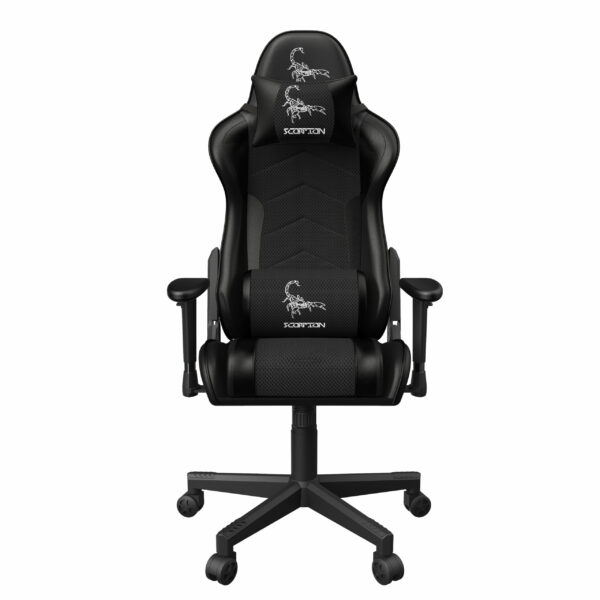 SCAUN GAMING GEMBIRD, ergonomic, reglabil inaltime, rotatie 360 gr, black, brate ajustabile, greutate max. 136kg, perna tetiera, perna lombara, dimensiuni 52*80*125~133.5cm „GC-SCORPION-06X”