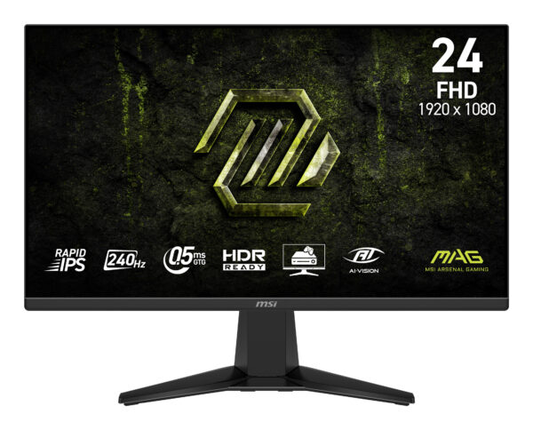 MSI MAG 245F X24 24inch Gaming Monitor IPS FHD 240Hz HDMI DP 0.5ms „MAG 245F X24” (timbru verde 7 lei)