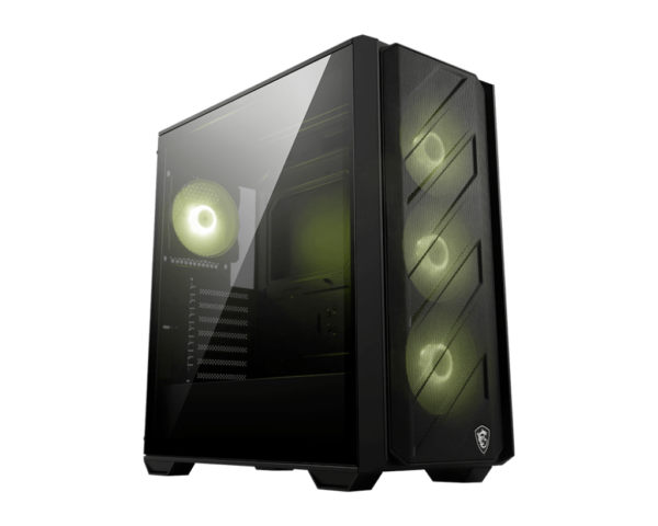 Carcasa MSI MAG FORGE 140A B65, Mid-Tower, ATX, sursa 650W inclusa, Negru „MAG FORGE 140A B65” (timbru verde 0.32 lei)