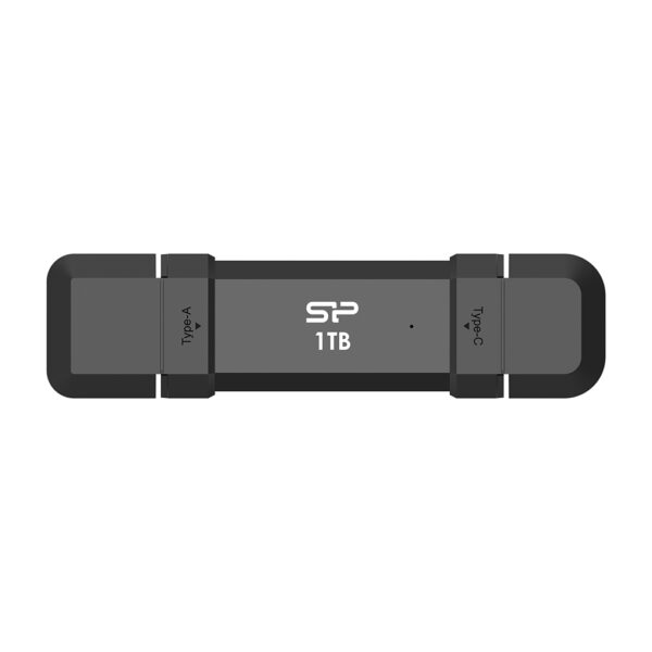 Ultra Fast SSD ,Silicon Power Dual interfaceA+C1050/850MB/s Aluminium + Plastic, Black „SP001TBUC3S72VPK”