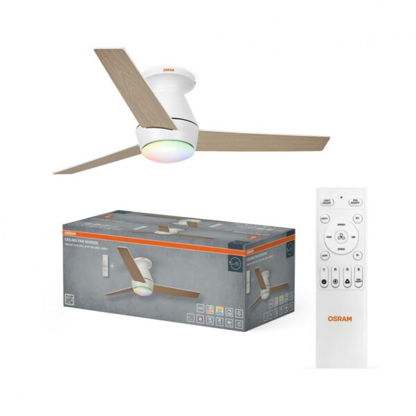 CEILING FAN NORDES 1065 38W CCTRGB OSRAM „000004058075857711” (timbru verde 2 lei)