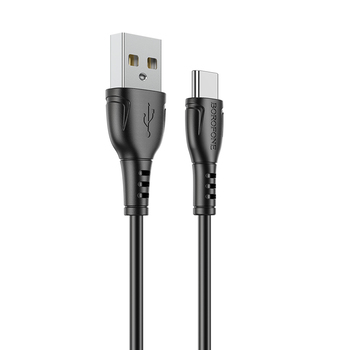 CABLU alimentare si date Borofone „BX51”, Charging Data Cable pt. smartphone, USB la USB Type-C, 3A, 1m, negru „6931474743930” (timbru verde 0.18 lei)