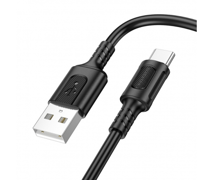 CABLU alimentare si date Borofone „BX111”, Charging Data Cable pt. smartphone, USB la USB Type-C, 3A, 1m, negru „6941991115080” (timbru verde 0.18 lei)