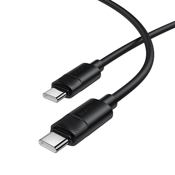 CABLU alimentare si date Borofone „BX123”, Charging Data Cable pt. smartphone, USB Type-C la USB Type-C, 60W, 1m, negru „6941991124235” (timbru verde 0.18 lei)