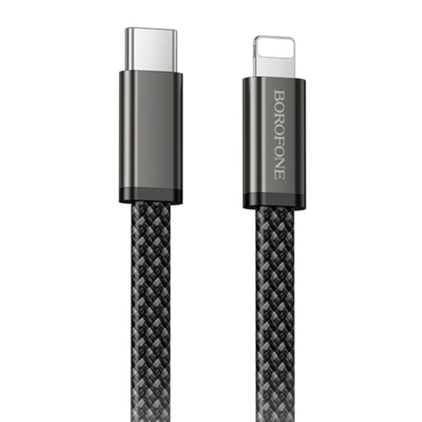 CABLU alimentare si date Borofone „BX124”, Charging Data Cable pt. smartphone, USB Type-C la USB Type-C, 60W, 1m, negru „6941991127731” (timbru verde 0.18 lei)