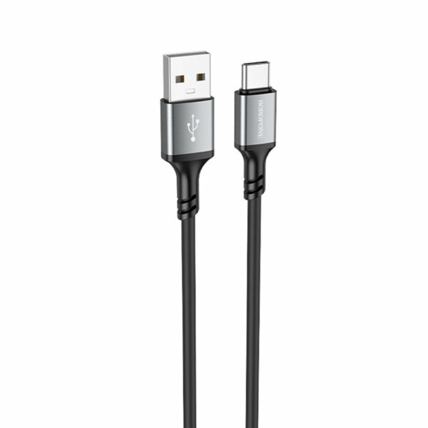 CABLU alimentare si date Borofone „BX83”, Charging Data Cable pt. smartphone, USB la USB Type-C, 3A, 1m, negru „6974443386417” (timbru verde 0.18 lei)