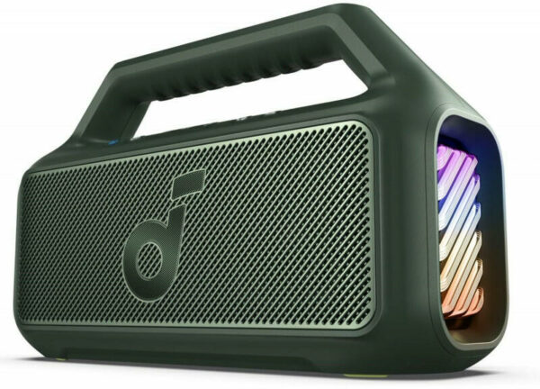 Boxa portabila Anker „Soundcore Boom 2” 60W, Bluetooth 5.3, acumulator 4900 mAh, timp redare 24h, timp incarcare 5.5h, IPX7, 296 x 185 x 101mm, negru – gri, „A3138012” (timbru verde 2 lei) – 194644188276