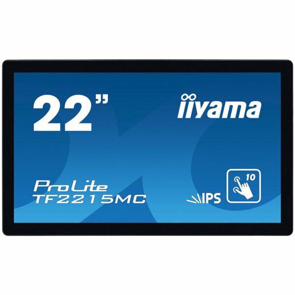 IIYAMA Monitor 21,5″ PCAP Bezel Free 10P Touch with Anti-Finger print coating, 1920×1080, IPS panel, DisplayPort, HDMI, VGA, 315 cd/m2, 1000:1, 14ms, USB Interface,MultiTouch „TF2215MC-B2” (timbru verde 7 lei)