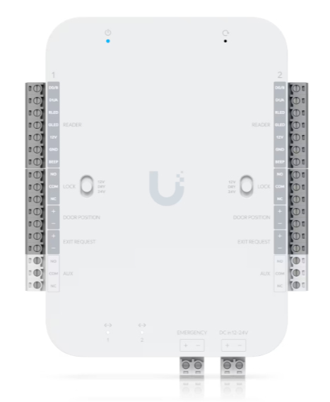 Ubiquiti UA-Retrofit-Hub-2 DC-powered hub that supports Wiegand and OSDP readers and provides entry and exit control for up to two doors „UA-RETROFIT-HUB-2” (timbru verde 0.18 lei)