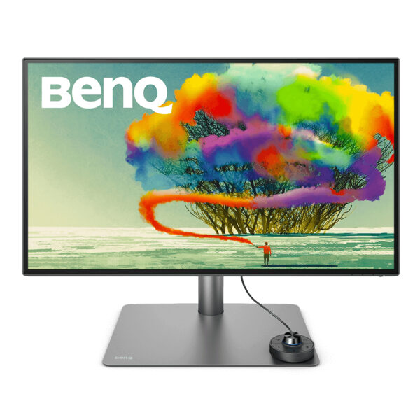 Monitor IPS LED Benq 27″ PD2725U, Ultra HD (3840 x 2160), HDMI, DisplayPort, Thunderbolt, Pivot, Boxe (Negru/Gri) „9H.LJXLA.TBE” (timbru verde 7 lei)