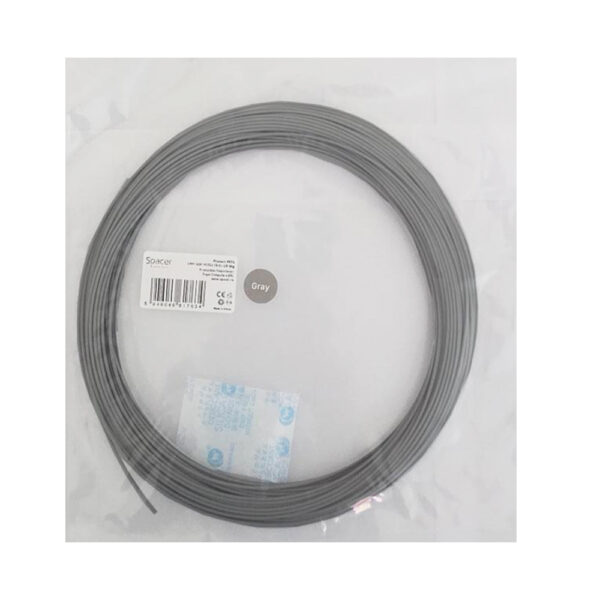 FILAMENT Spacer pt. imprimanta 3d, PETG, 1.75mm diamentru, 50g, topire 225-255 grC, grey, „SPPF-3DP-PETG1.75-01-GR-50g”