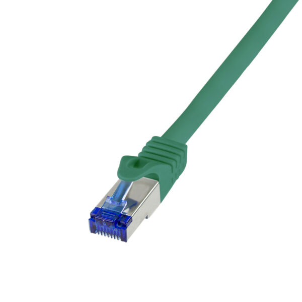 PATCH CORD S/FTP LOGILINK Cat6a, LSZH, Ultraflex, PoE/PoE+/PoE++, cupru, 1 m, verde, AWG26, dublu ecranat „C6A035S” (timbru verde 0.08 lei)