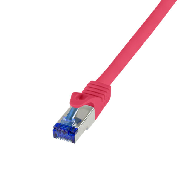 PATCH CORD S/FTP LOGILINK Cat6a, LSZH, Ultraflex, cupru, PoE/PoE+/PoE++, 2 m, rosu, AWG26, dublu ecranat „C6A054S” (timbru verde 0.08 lei)