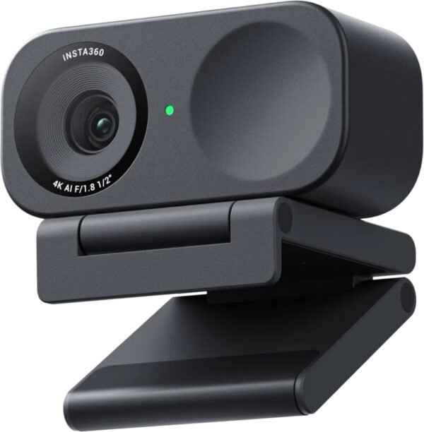 Camera web Insta360 Link 2C Standard Edition, 4K, 30 fps, Microfon cu reducere zgomot AI, Zoom 4x (Negru) „CINSABNA” (timbru verde 1.20 lei)