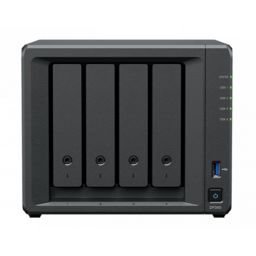 Synology DP340 Data Protection Solution for Endpoints | Desktop | 16GB RAM | AMD R1600 2 core CPU | 4x 8TB HDD RAID 5 + 2x 400G SSD RAID 1 included | Software Configurations: OS „DP340” (timbru verde 11 lei)
