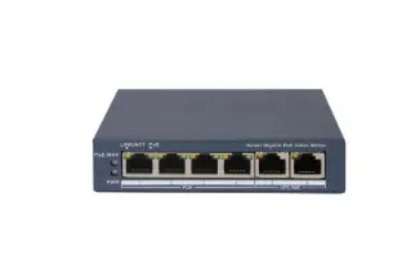 SWITCH POE 4PORTURI 60W „DS-3E1506P-EI/M” (timbru verde 2 lei)