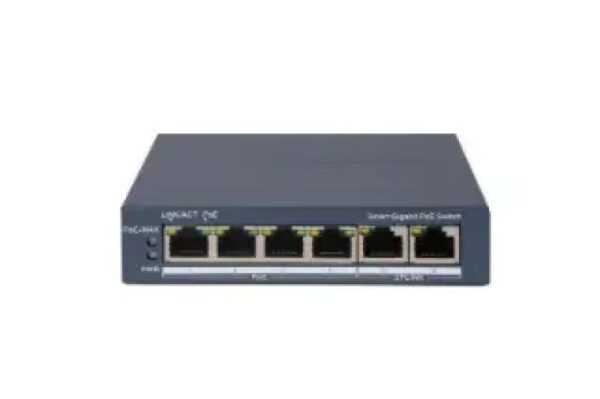 SWITCH POE 4PORTURI 60W „DS-3E1506P-EI” (timbru verde 2 lei)