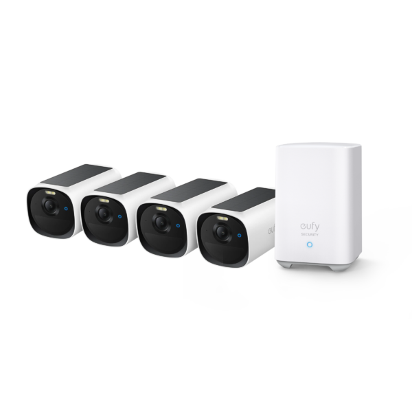 Sistem supraveghere 4+1 Anker „EufyCam E40” „T8144” + „Homebase 2” , alb „E8144325” (timbru verde 4 lei)-0194644238339