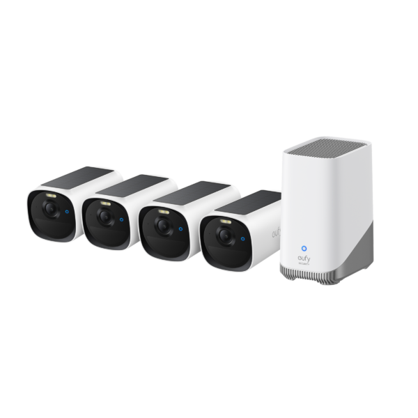 Sistem supraveghere 4+1 Anker „EufyCam E40” „T8144” + „Homebase 3” , alb „E8144329” (timbru verde 4 lei)-0194644279530