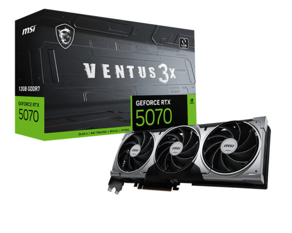 MSI GeForce RTX 5070 12G VENTUS 3X VGA „GEFORCE RTX 5070 12G VENTUS 3X”