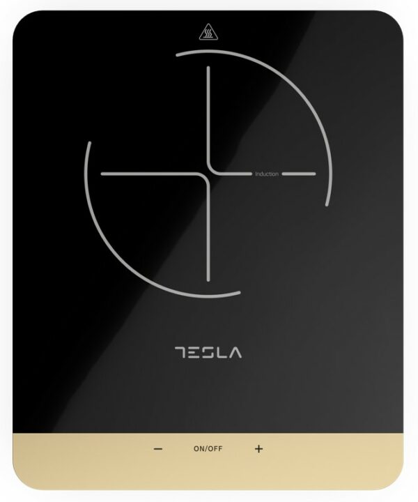 Plita portabila cu inductie Tesla IC401B, 2000W25x25cm, 8 niveluri putere, Negru „IC401B” (timbru verde 4 lei)