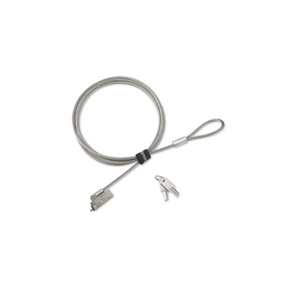 CABLU securitate KENSINGTON pt. notebook slot Nano, cheie standard, compatibil cu slot slim nano,1.8m, cablu otel carbon, 5mm, permite pivotare si rotire cablu, „NanoSaver” „K60630WW” (timbru verde 0.8 lei)